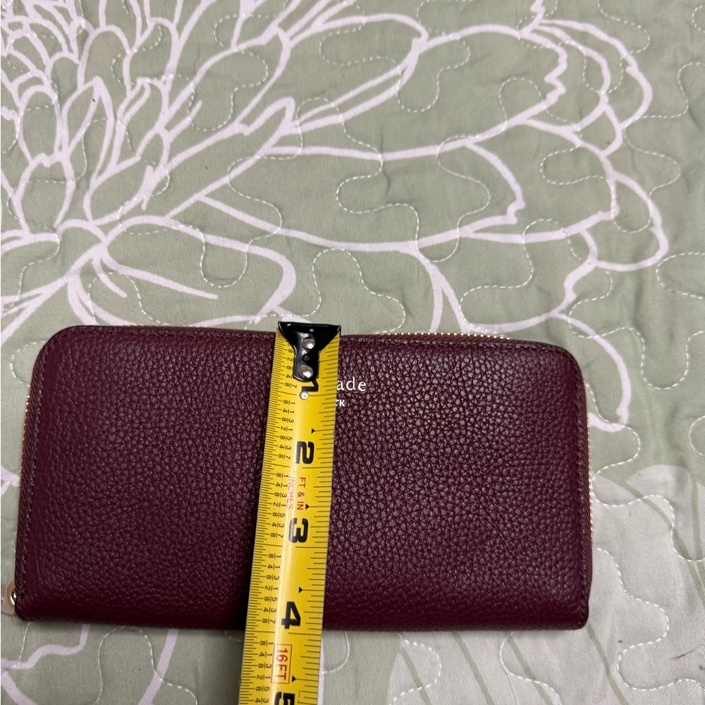Kate Spade Deep Red Leather Wallet - Picture 8 of 8